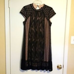 Black lace dress